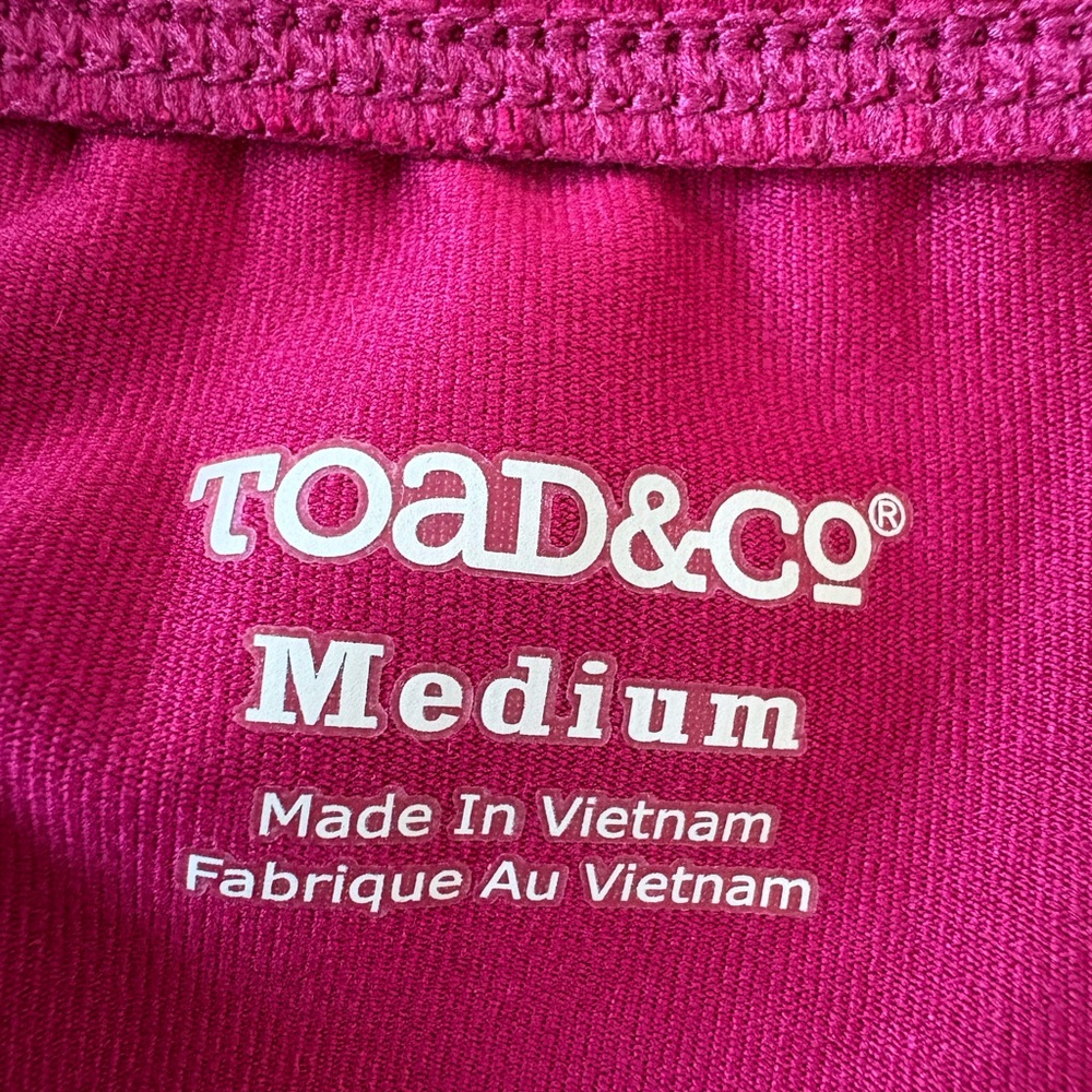 Toad & Co Size M Fuchsia Pink Skirt‎ Elastic Waist Casual Travel Athleisure - Picture 2 of 9